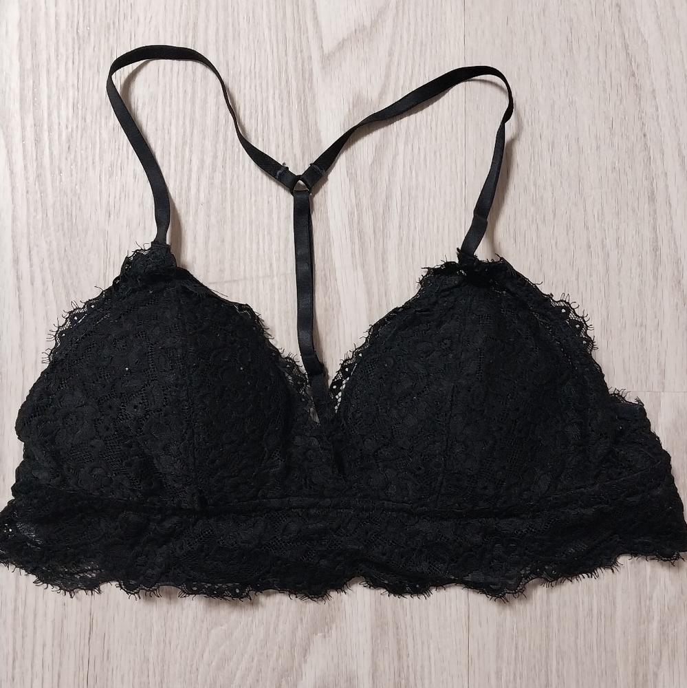 Aerie Bralette, Black, Small
